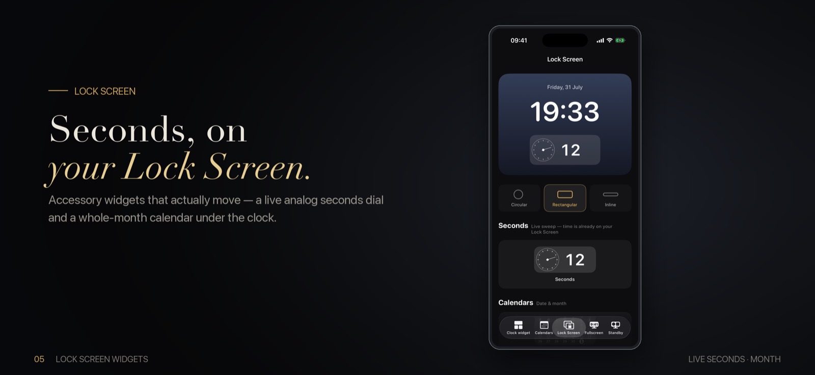 Lock Screen — The screen you check a hundred times a day.